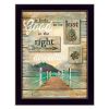 "Go to the Lake" By Marla Rae, Printed Wall Art, Ready To Hang Framed Poster, Black Frame