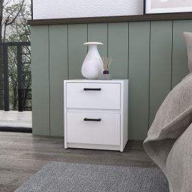 Caleb White 2-Drawer Nightstand