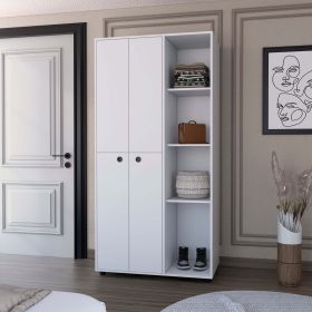 Austin White 1-Drawer Armoire Closet