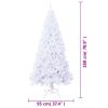 Artificial Christmas Tree with Thick Branches White 6 ft PVC