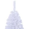 Artificial Christmas Tree with Thick Branches White 6 ft PVC