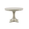 44" Round Dining Table, Solid Wood Finish Classic Design For Dining room, Antique Cream