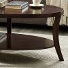 Perth 3-Piece Espresso Oval Coffee Table with End Tables Set