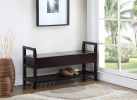 Vannes Espresso Storage Shoe Bench