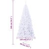 Artificial Christmas Tree L 8 ft White