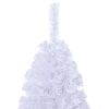 Artificial Christmas Tree with Thick Branches White 5 ft PVC