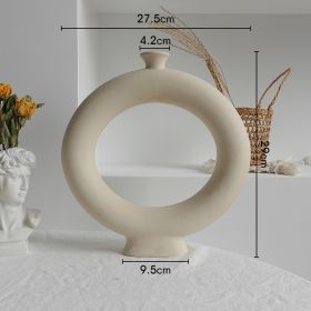 Simplicity Ceramic Vase Dry Flower Arrangement Home Decoration Ornament Living Room Display Art Vases (Option: I)