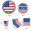 American Flag Patriotic Party Supplies Disposable Tableware Veterans Day Fourth July Favors Independence Day Party Decorations